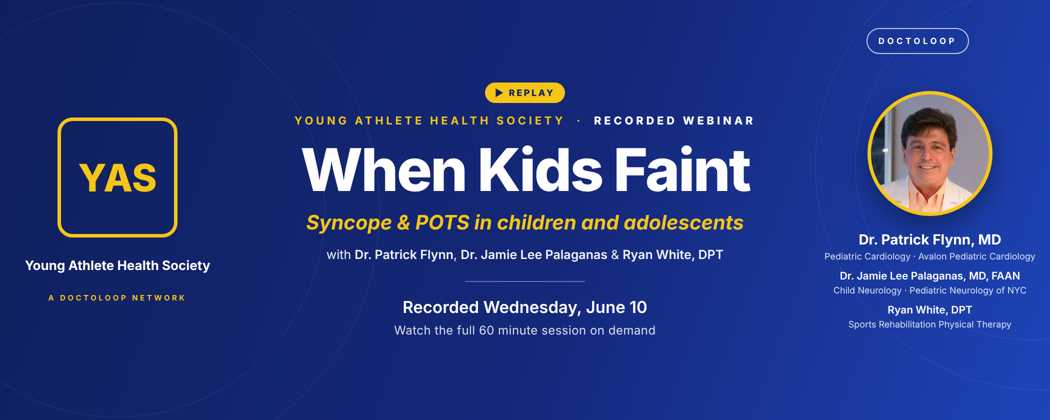 Young Athlete Health Society · When Kids Faint — Syncope & POTS in Children and Adolescents