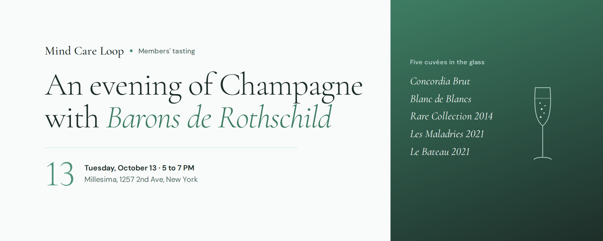 An Evening of Champagne with Barons de Rothschild 5-7PM